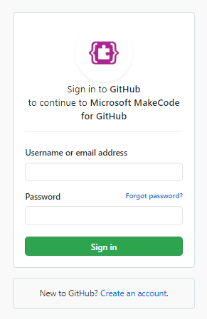 sign in page